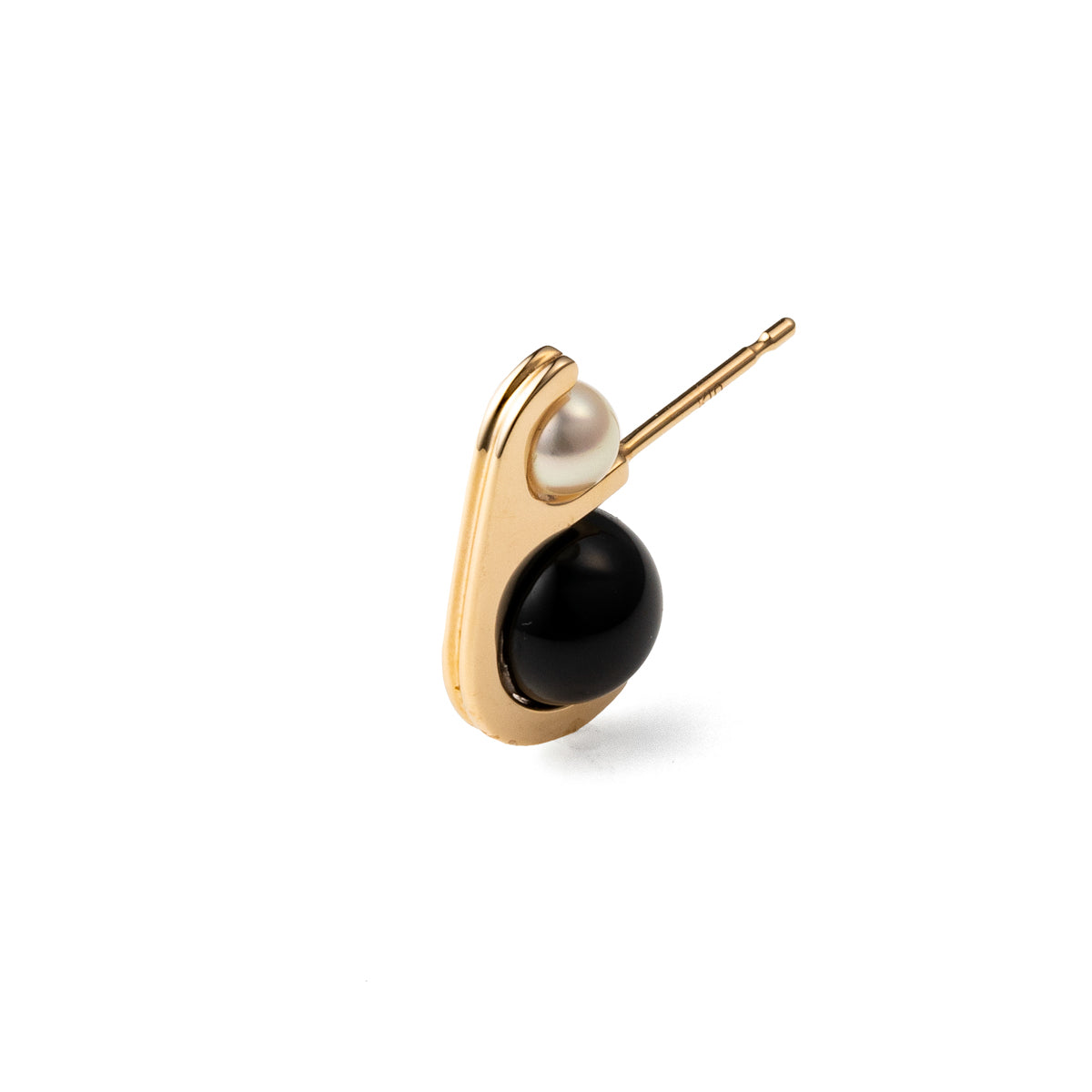 BELUGA Akoya Pearl Onyx Earring