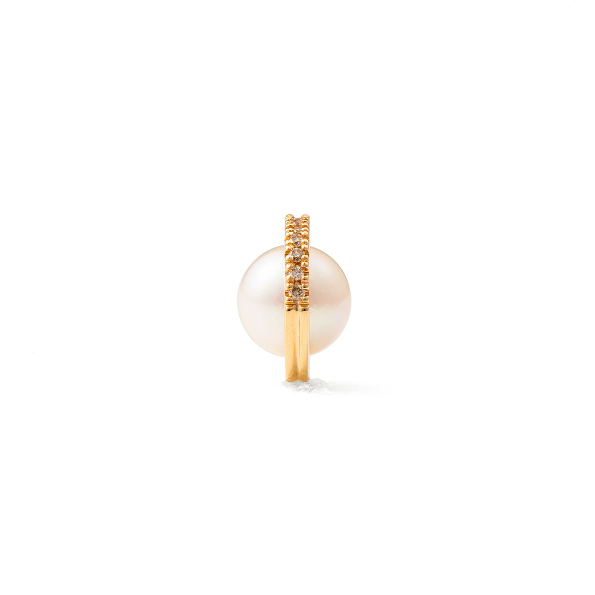 BELUGA Akoya Pearl Diamond Earring Medium size