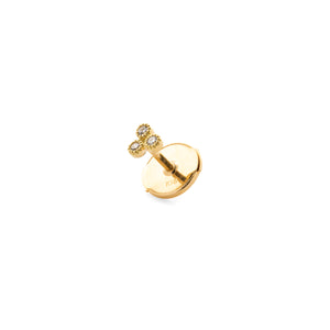 18K ALL ABOUT BASICS Pyramid Diamond Earring Small size