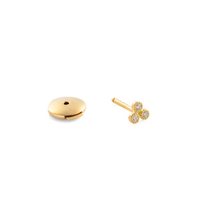 18K ALL ABOUT BASICS Pyramid Diamond Earring Small size