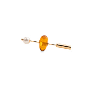 Mini SPEAR Earring, Amber