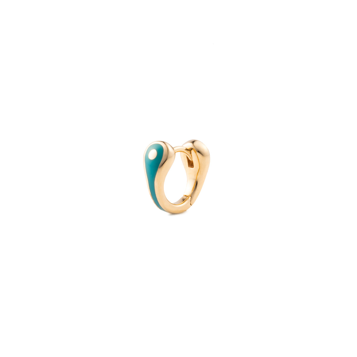 BIRD OF PARADISE Hoop Earring in Izmir Blue