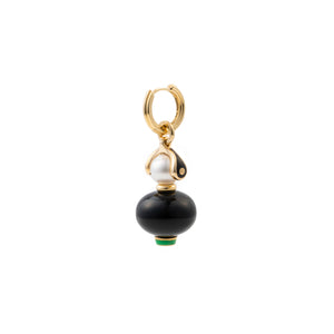 BIRD OF PARADISE Onyx Charm Earring