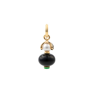 BIRD OF PARADISE Onyx Charm Earring