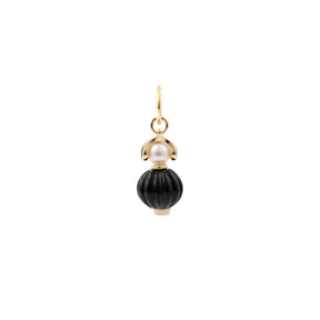 BIRD OF PARADISE Onyx Charm Earring