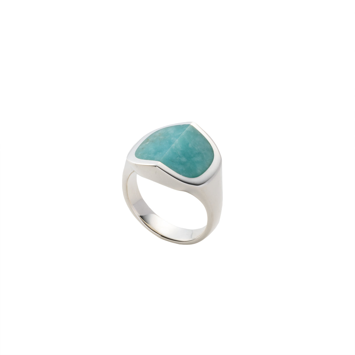EQUINOX-Pyramid Amazonite Ring Medium size