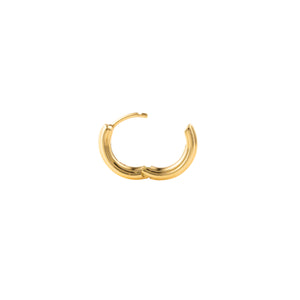 18K DUNE Huggie Earring Small size