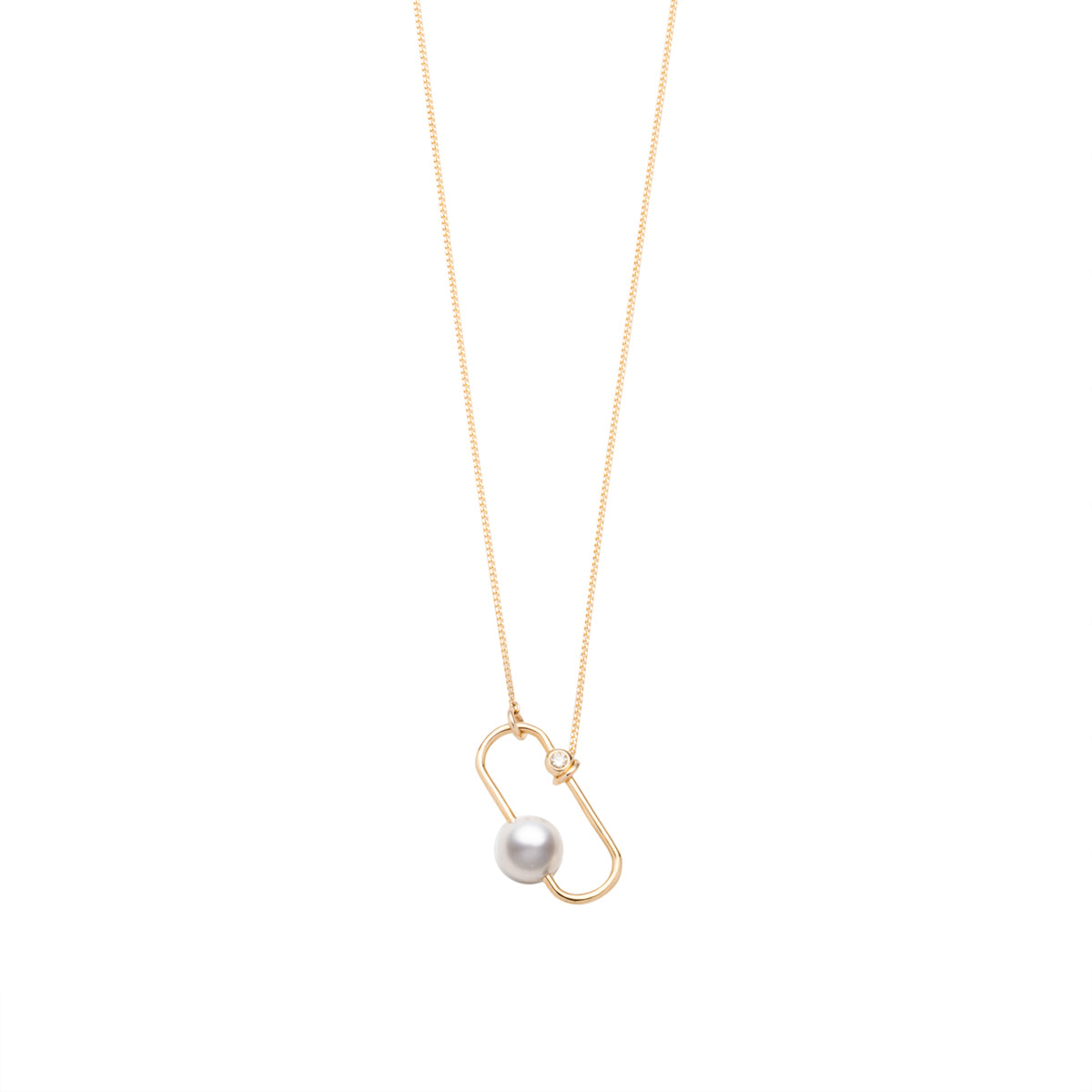 MIRÓ Diamond Akoya Pearl Necklace