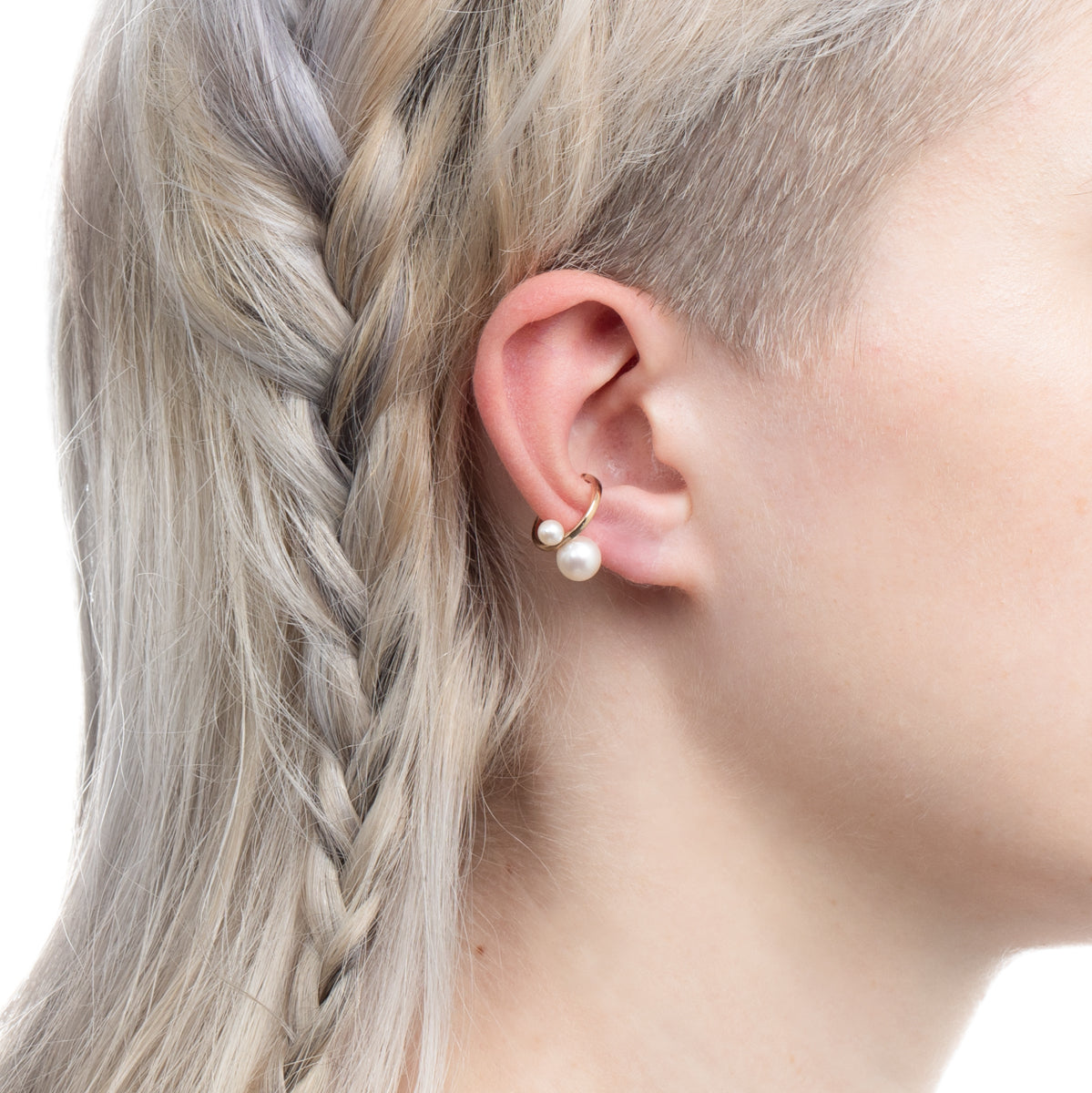 Double Akoya Pearl Ear Cuff