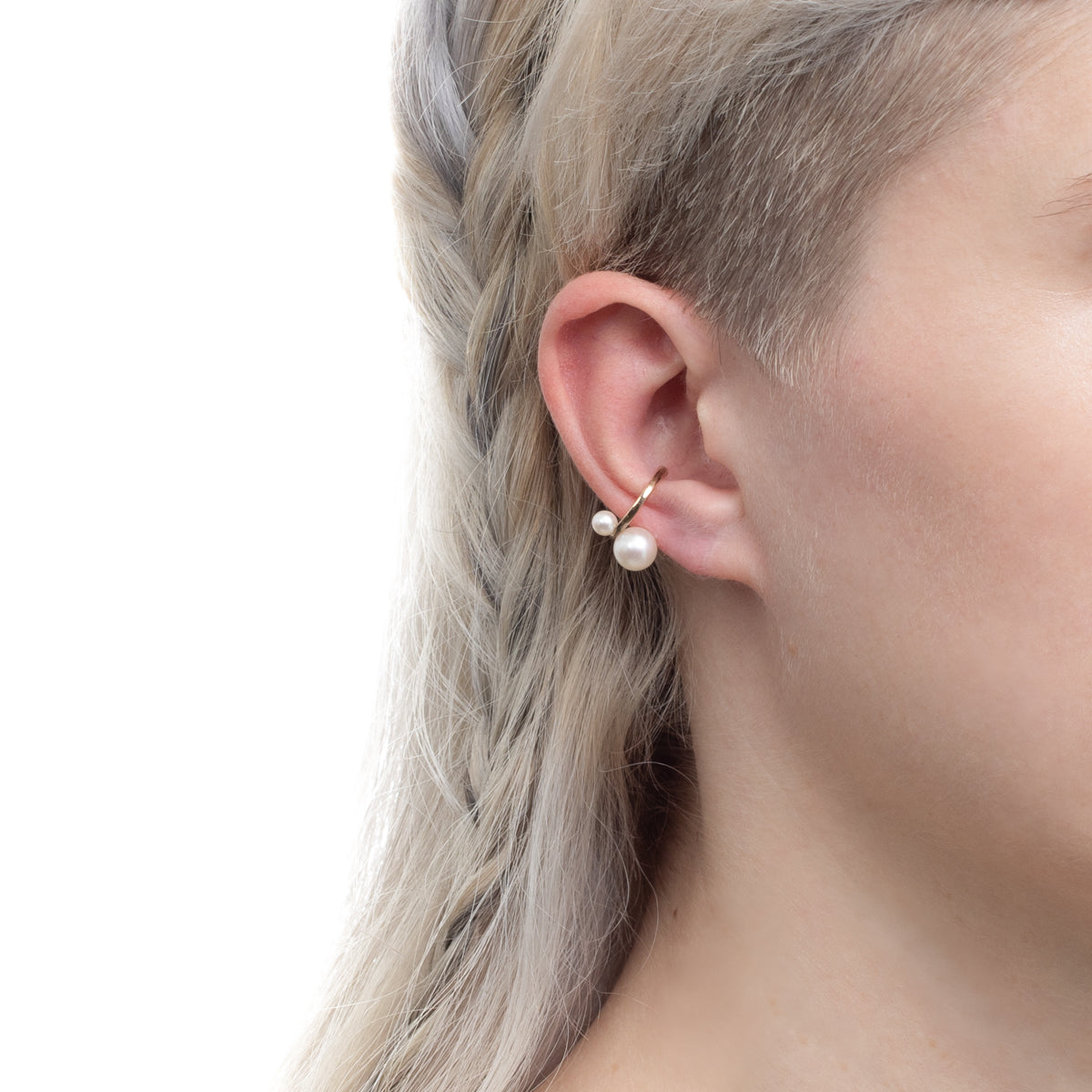 Double Akoya Pearl Ear Cuff