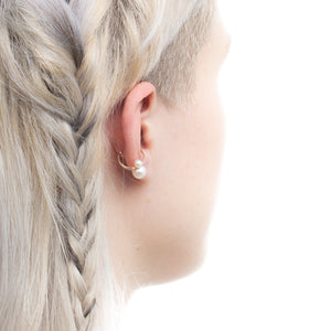 Double Akoya Pearl Ear Cuff