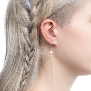 Akoya Pearl Chain Earring