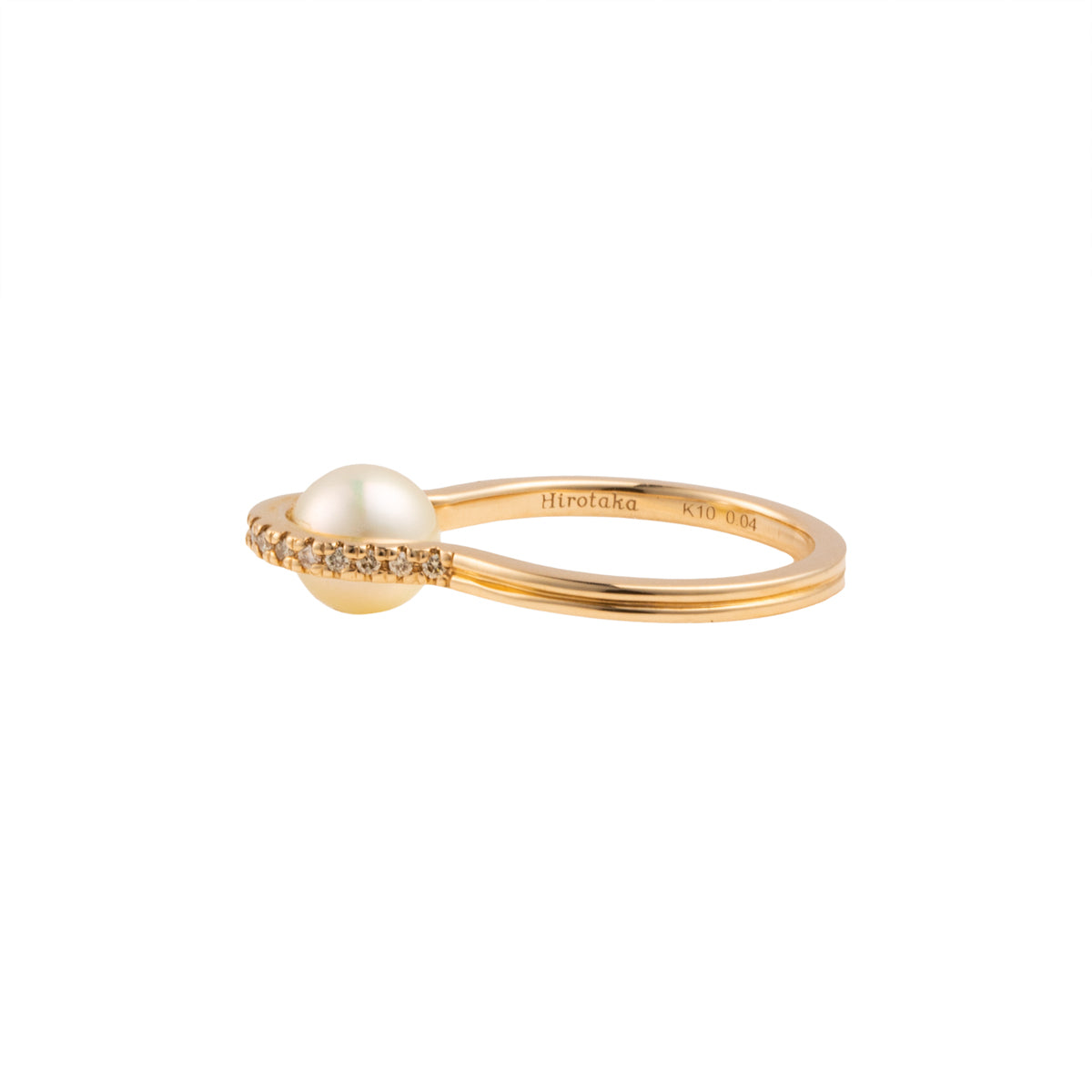 BELUGA Diamond Akoya Pearl Ring