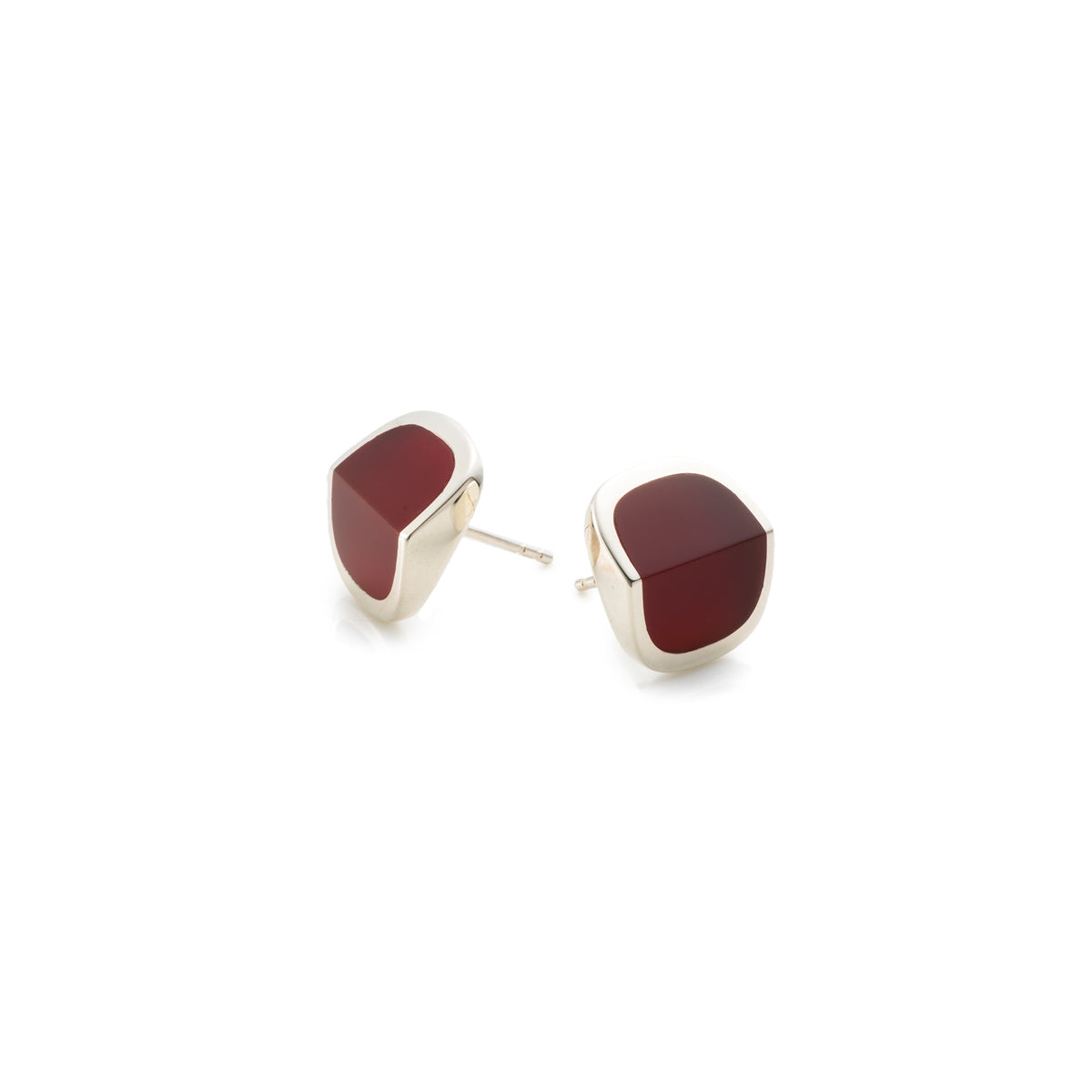EQUINOX-Pyramid Carnelian Earring