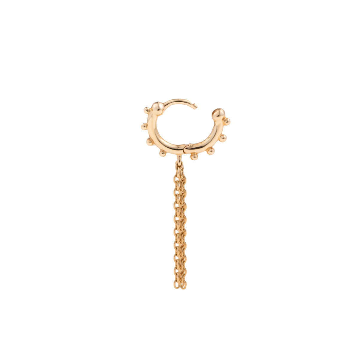 SEA ANEMONE Chain Hoop Earring