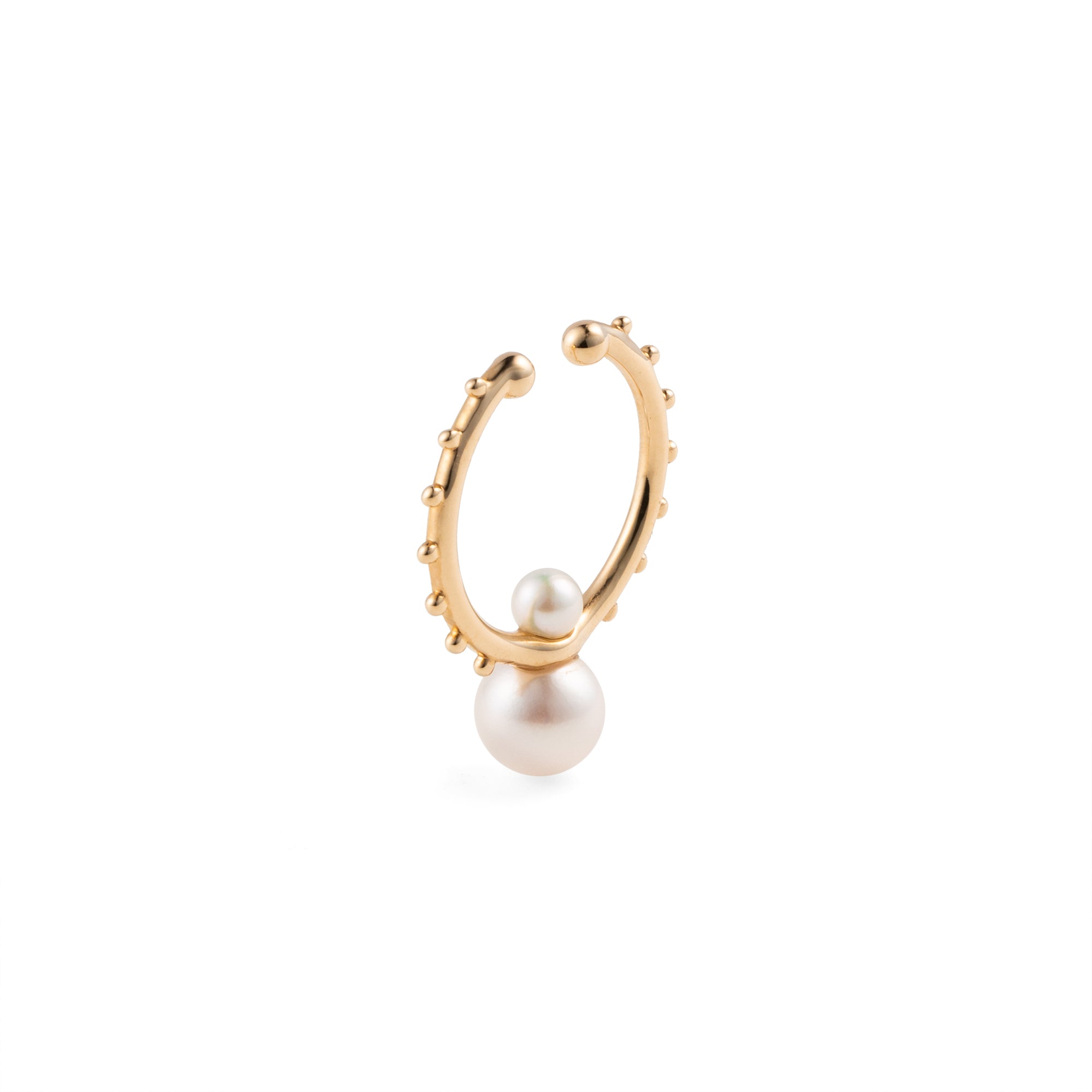 SEA ANEMONE Akoya Pearl Ear Cuff