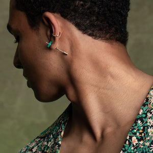 Short SPEAR Earring, Chrysoprase